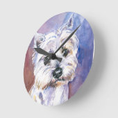Hund Runde Wanduhr (Winkel)
