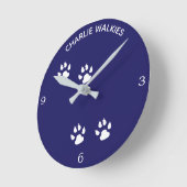 Hund Runde Wanduhr (Winkel)