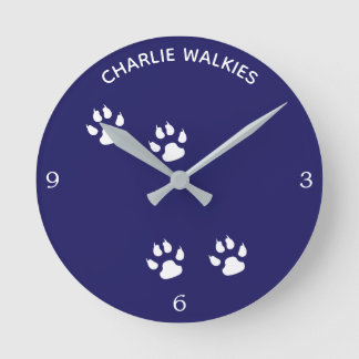 Hund Runde Wanduhr