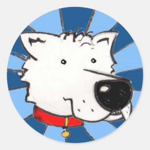 Hund Runder Aufkleber
