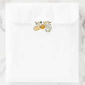 Hund Runder Aufkleber (Tasche)