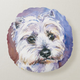 Hund Rundes Kissen