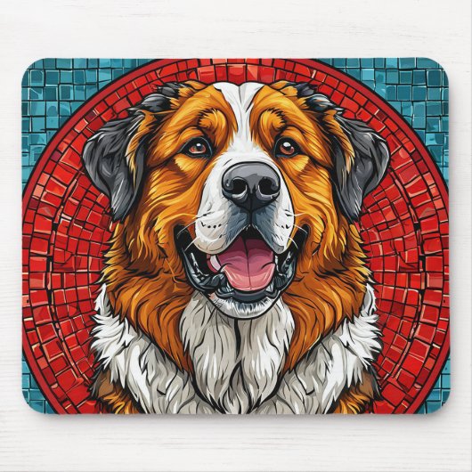 Hund Saint Bernard Mousepad (Vorne)