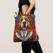 Hund Saint Bernard Tasche (Von Nahem)