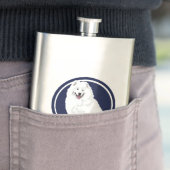 Hund samoyed flachmann (Beispiel)