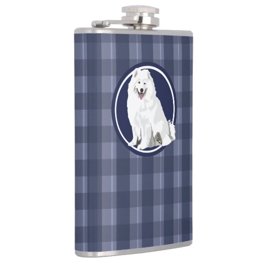 Hund samoyed flachmann (Rechts)