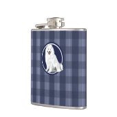 Hund samoyed flachmann (Links)