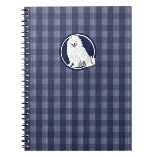 Hund Samoyed Notizblock (Vorderseite)