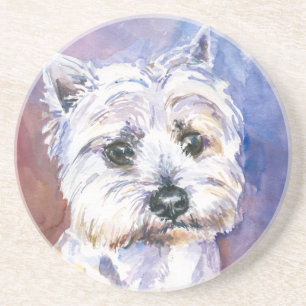 Hund Sandstein Untersetzer