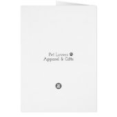 Hund schauen oben zu Ihnen lustige Karte der (Hinten)