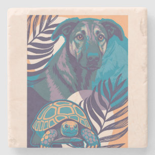 Hund Schildkröte Untersetzer