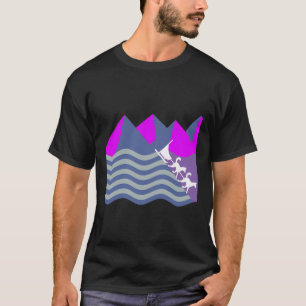 Hund Schlitten Huskies Schlitten Ristorante La Lan T-Shirt