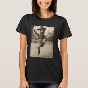Hund Schnauzer Lustiger Cowboy T-Shirt