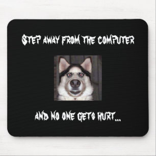 Hund, Schritt weg von dem Computer Mousepad