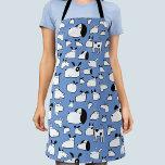 Hund Schürze<br><div class="desc">Fun Cartoon Hundsmuster auf blauem Hintergrund, das im Designwerkzeug geändert werden kann. Originelle Kunst von Nic Squirrell. Ideal für Hundemütter und Väter und Liebhaber von Tieren und Haustieren.</div>