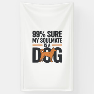 Hund Seelenverwandter Lustiges Vintage-Gravur T-Sh Banner