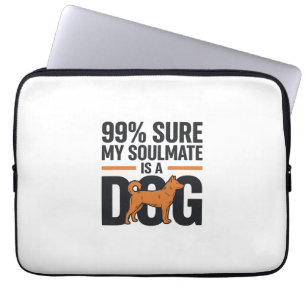 Hund Seelenverwandter Lustiges Vintage-Gravur T-Sh Laptopschutzhülle