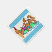 HUND SERVIETTE (Ecke)