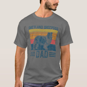 Hund Shetland Sheepdog Vater - Vintages Shetland S T-Shirt