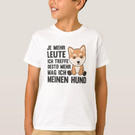 Hund Shiba Niedlich mag keine Hunde T-Shirt