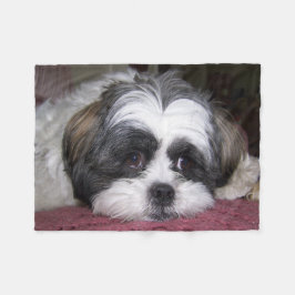 Hund Shih Tzu Fleecedecke