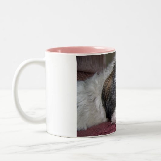 Hund Shih Tzu Zweifarbige Tasse (Links)