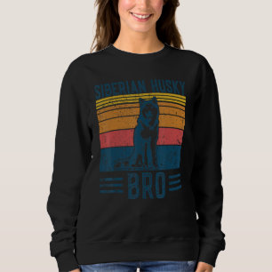 Hund Siberian Husky Bro Vintag Sibirien Husky Bro Sweatshirt