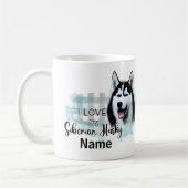 Hund Siberischer Husky Kaffee Tasse, Cup Kaffeetasse (Links)