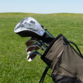 Hund Siberischer Husky Zeichnend Schlittenhund Ott Golf Headcover (In SItu)