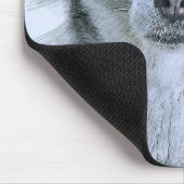 Hund Siberischer Husky Zeichnend Schlittenhund Ott Mousepad (Ecke)