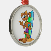 HUND SILBERNES ORNAMENT (Rechts)