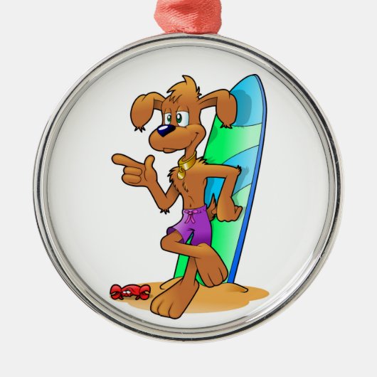 HUND SILBERNES ORNAMENT (Vorne)