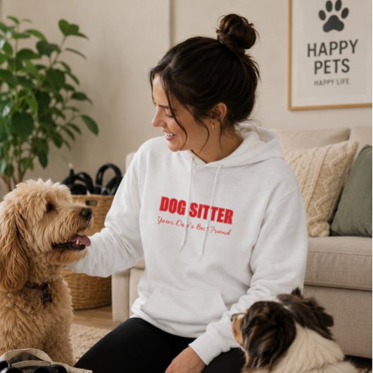 Hund Sitter Sweater Hoodie
