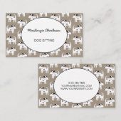 Hund Sitting Jack Russell Terrier Brown Paper Visitenkarte (Vorne/Hinten)