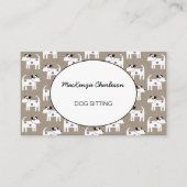Hund Sitting Jack Russell Terrier Brown Paper Visitenkarte (Vorderseite)