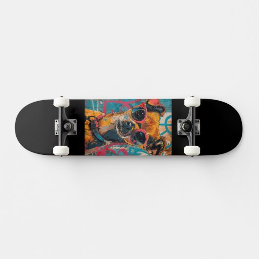 Hund Skateboard (Horizontal)