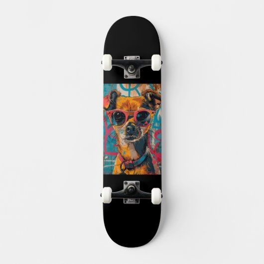 Hund Skateboard (Vorderseite)