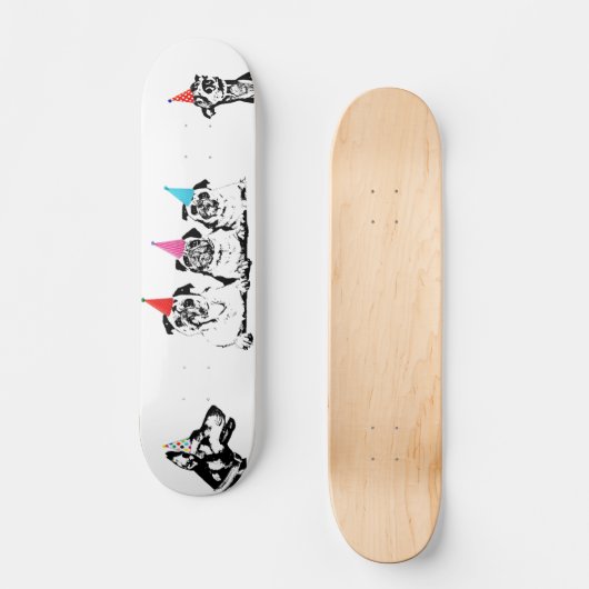 Hund Skateboard (Vorderseite)