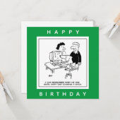 Hund spielen eines Computerspiels-Cartoon Karte (Vorderseite/Rückseite Beispiel)