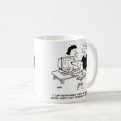 Hund spielt Computerspiele Kaffeetasse (VorderseiteRechts)