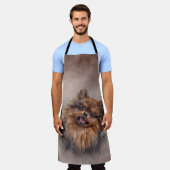 Hund Spitz Spitz Schürze (Getragen)