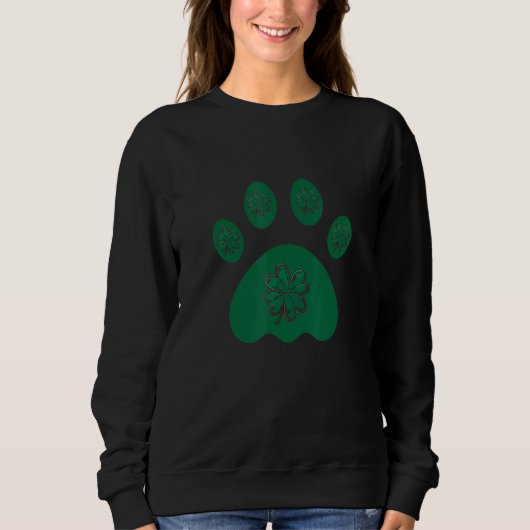 Hund St Patricks Day Pet Funny Designer for Hunde Sweatshirt (Vorderseite)