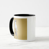 Hund stehend auf Hinterbeinen Tasse (Vorderseite Links)