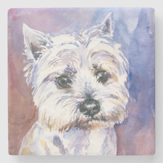 Hund Steinuntersetzer (Vorderseite)