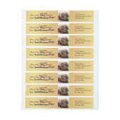 Hund stiehlt Ihre goldene Weihnachtszeit-Rücksende (Bogen)