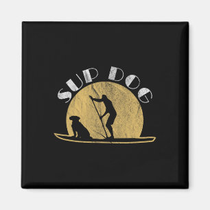 Hund Sup Funny Suping Für Surfhunde Für Männer Fra Magnet