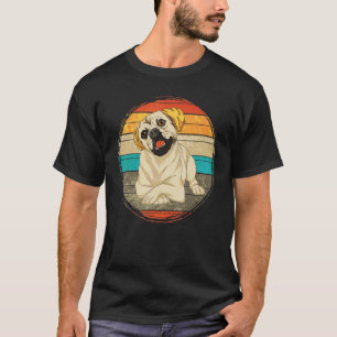 Hund Süßes Tier Haustier Hundebesitzer Retro Puggl T-Shirt