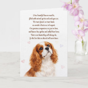 Hund Sympathie Cocker Spaniel Spirituelles Gedicht Karte