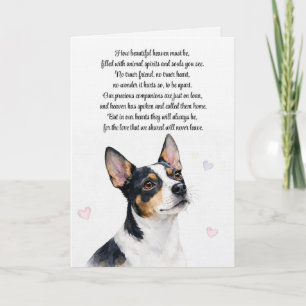 Hund Sympathie Rattenterrier Verlust Spiritual Car Karte