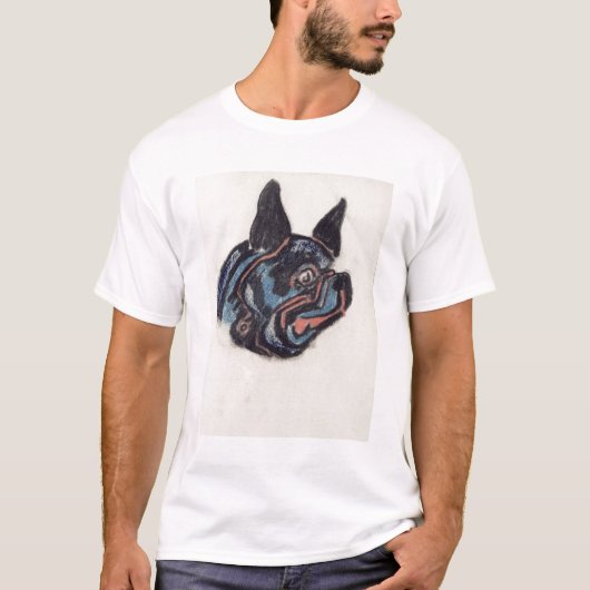 Hund T35228 (Pastell auf Papier) T-Shirt (Vorderseite)